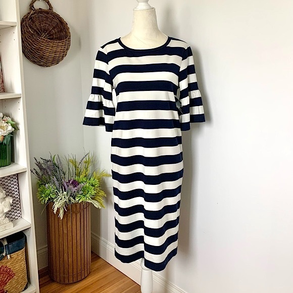 NWT Lauren Ralph Lauren Kitsu Striped Dress - Picture 2 of 16